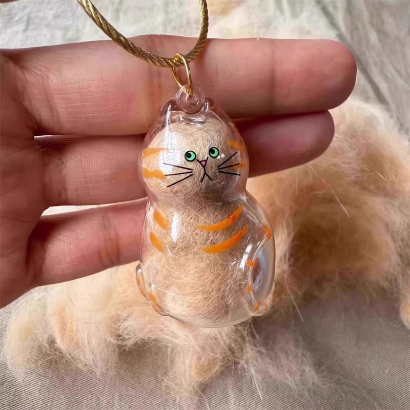 Pet Fur Keepsake Keychain